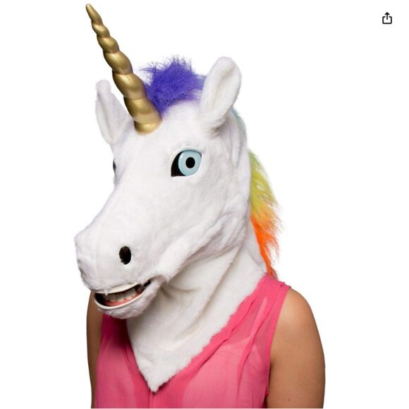Unicorn Head Mask Halloween Costume - Picture 3 of 10